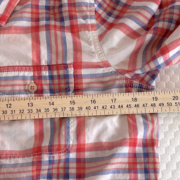 THE NORTH FACE BUTTON FRONT PLAID COTTON SHIRT SZ MED OUTDOOR WESTERN FALL - Picture 3 of 9